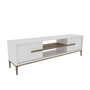 Hanah Home Eslem Soporte para TV Blanco y Nogal
